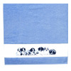 Dětská osuška 75x150 cm, motiv štěňata, modrá