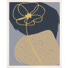 Rámovaný obraz Abstraktní květina I, 24x30 cm