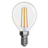 LED žárovka Filament mini globe, E14, 3,4 W, 470 lm