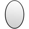 Nástěnné zrcadlo Oval 40x60 cm, černé
