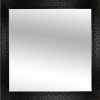 Nástěnné zrcadlo Glamour 40x40 cm, černá struktura