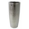 Váza Modern 49 cm, stříbrná tepaná