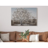 Ručně malovaný obraz Zasněžený strom 100x70 cm, 3D struktura