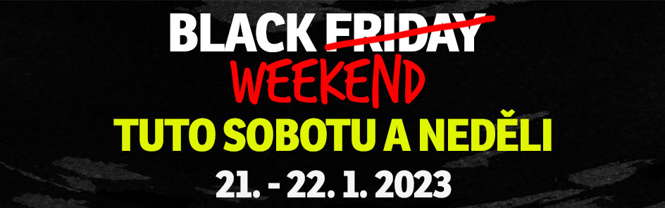 BLACKWEEKEND JE TADY! - SLEVA 20 % NAVÍC s kódem BLACK20