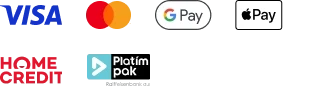 VISA, MasterCard, Google Pay, Apple Pay, Home Credit, PlatímPak